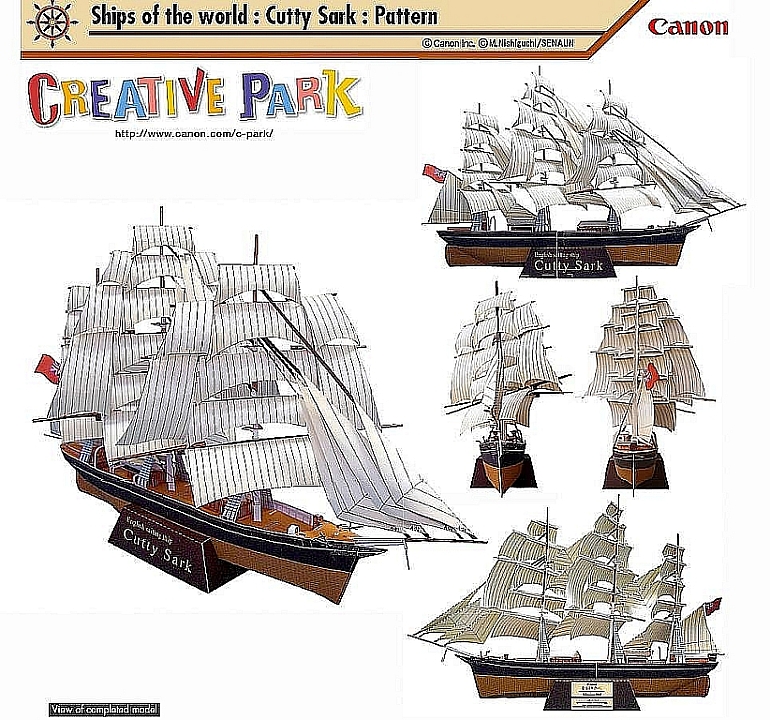 Plan Clipper Cutty Sark